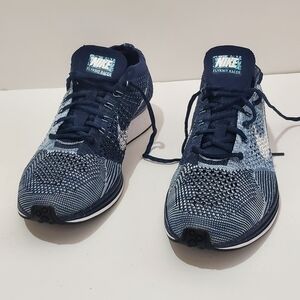 Nike Flyknit Racer Men's Shoes - Navy Blue